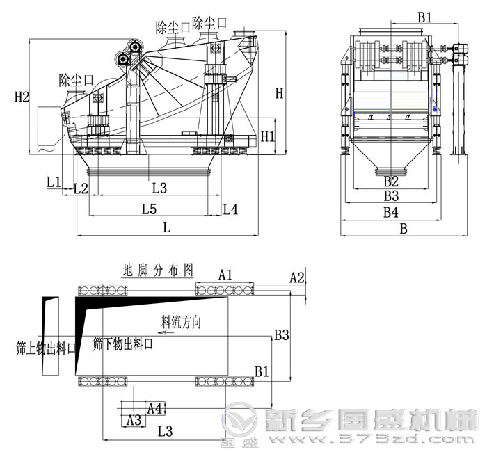 香蕉振動篩結(jié)構(gòu) 香蕉振動篩結(jié)構(gòu)圖